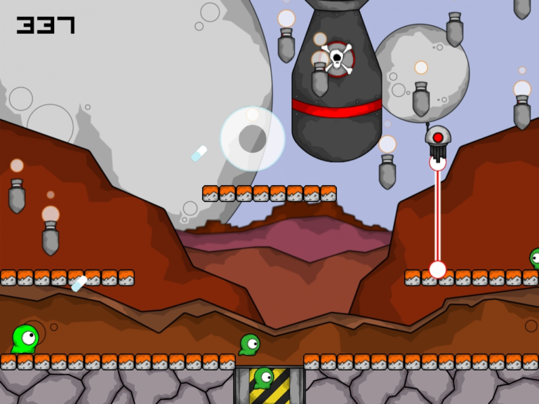 screenshot from level 1 of martian law video game